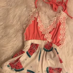 2t watermelon romper